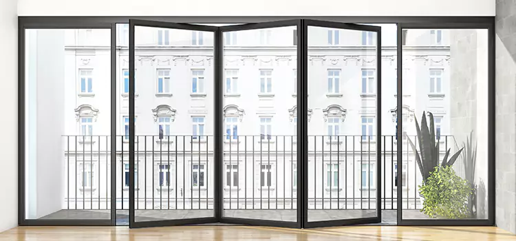 Premium Material Balcony Doors Golden