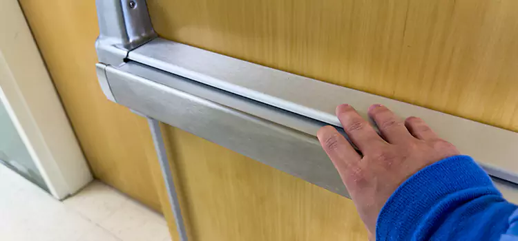 Installing a Push Bar on a Door Golden